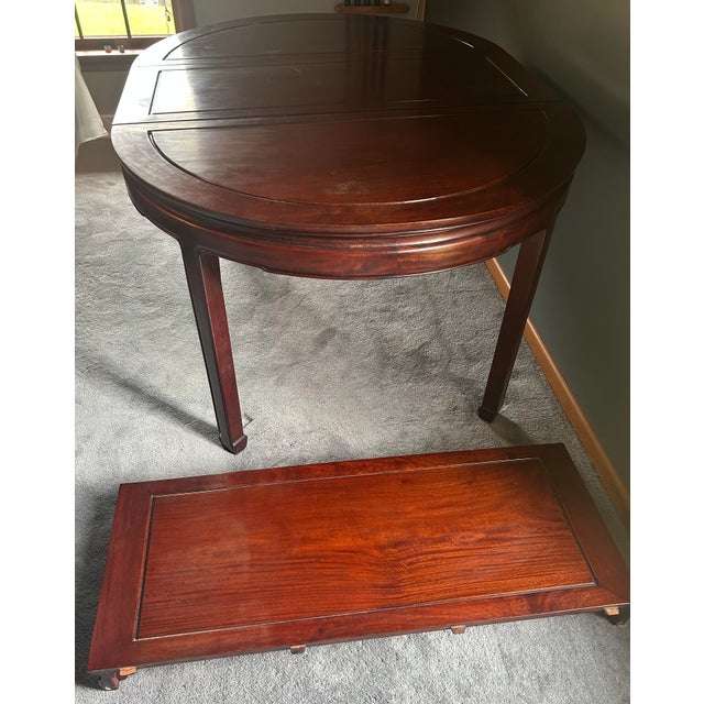 Solid Wood Expandable Dining Table – $700 OBO Beautiful solid wood dining table with dark cherry finish and 2 extension...