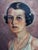 Art Deco 1938 European Society Portrait, Paris, Signed Baron Th. Meyendorff – Original Oil on Canvas For Sale - Image 3 of 7