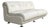 Space Age White Leather Two Seat Lounge Sofa, 1970s For Sale