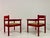 Set of Italian Red Armchairs with Rush Seats, 1960s For Sale - Image 14 of 17