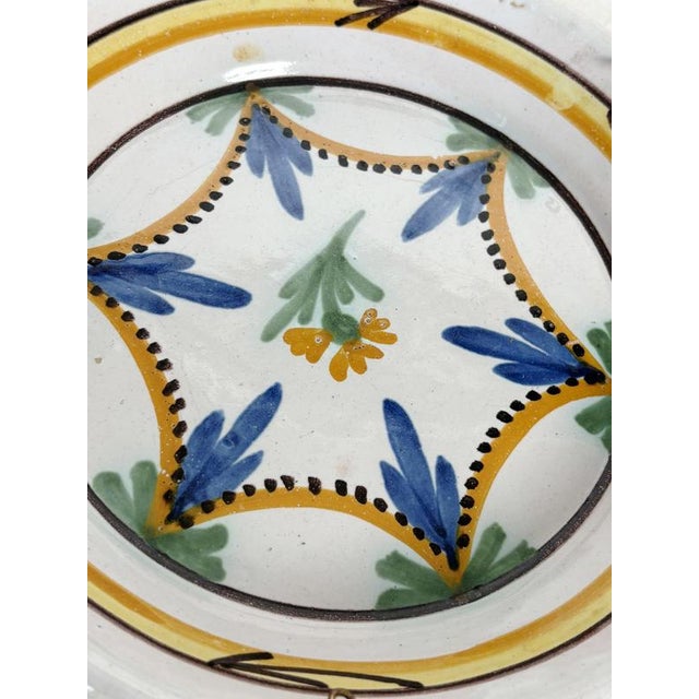 Antique French Ceramic Plates, 1800s, Set of 2 For Sale - Image 9 of 17