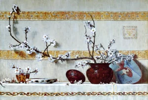 Quince Blossoms, Charles Coleman Poster