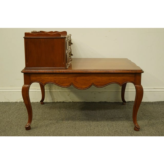 Colonial Manufacturing Colonial Style Solid Cherry 24x30" Accent Step End Table 331-31 For Sale - Image 12 of 13