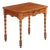 A French Faux Bamboo Pine and Maple Side Table, C. 1880. For Sale