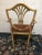Mid 20th Century Vintage Drexel Federal Style Tan Color Painted Shield-Back Dining Chairs- Set of 5 For Sale - Image 4 of 10