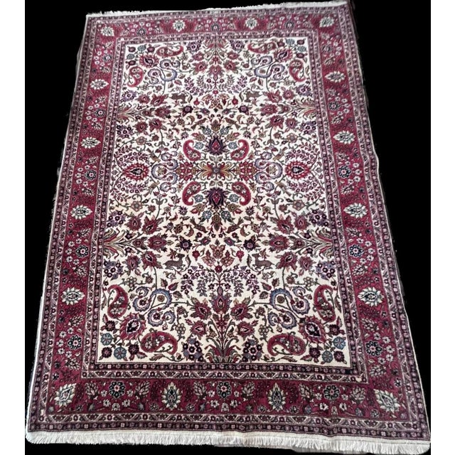 1960s Vintage Sarough Rug, 1960s For Sale - Image 5 of 5