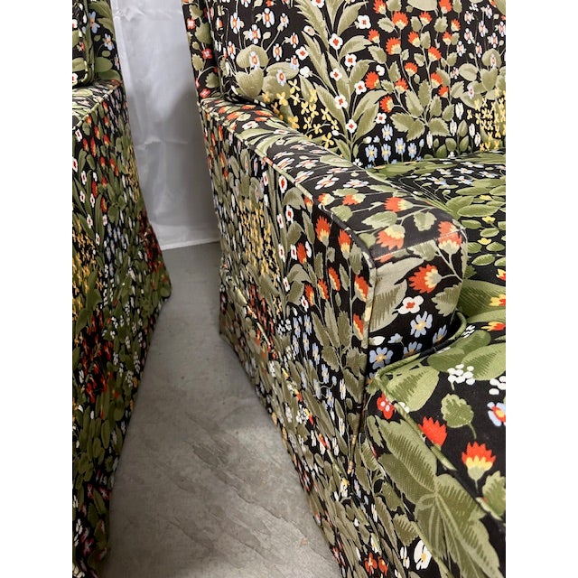 Black Vintage Regency Style Chairs, a Pair For Sale - Image 8 of 10