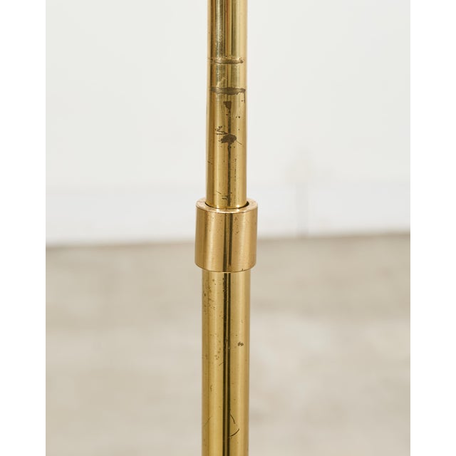 Mid 20th Century Pair of Mid-Century Modern Brass Adjustable Pharmacy Floor Lamps For Sale - Image 17 of 18