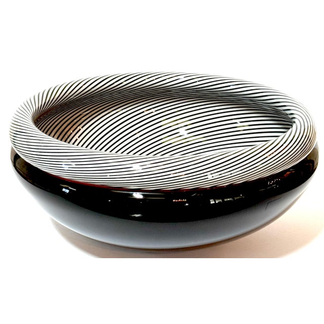 Lino Tagliapietra Zanfirico Bowl, Signed , #25/100, 1986 For Sale - Image 9 of 11