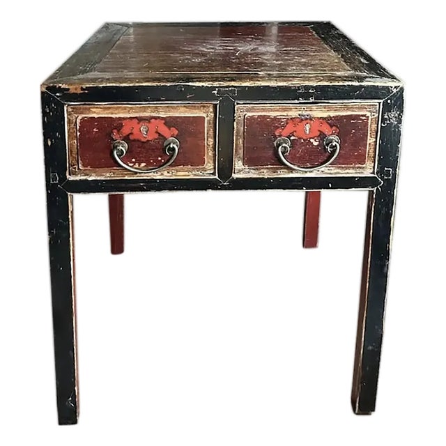 Antique Asian Wood Desk For Sale
