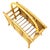Wood Restored Mid 20th Century Stacked Reed Rattan Magazine Rack For Sale - Image 7 of 8