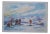 Georges Yoldjoglou, Ski Departure, Original Color Lithograph For Sale