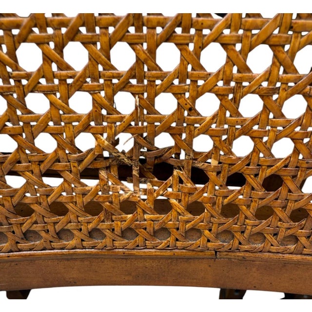 Brown Stanley Cane Dining Chairs - Set of 6 For Sale - Image 8 of 11