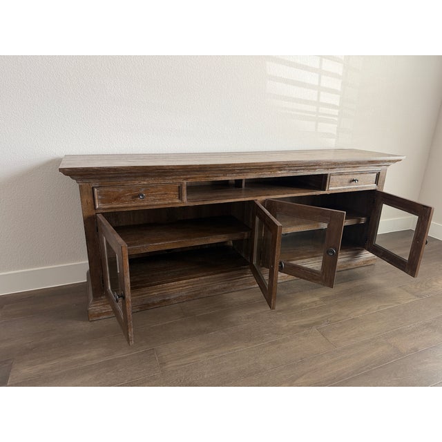 2010s Bassett Furniture Media Credenza For Sale - Image 5 of 14