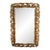 Spanish Rococo Revival Gilt and Gesso Wall Mirror, Wood Frame, 1940s For Sale