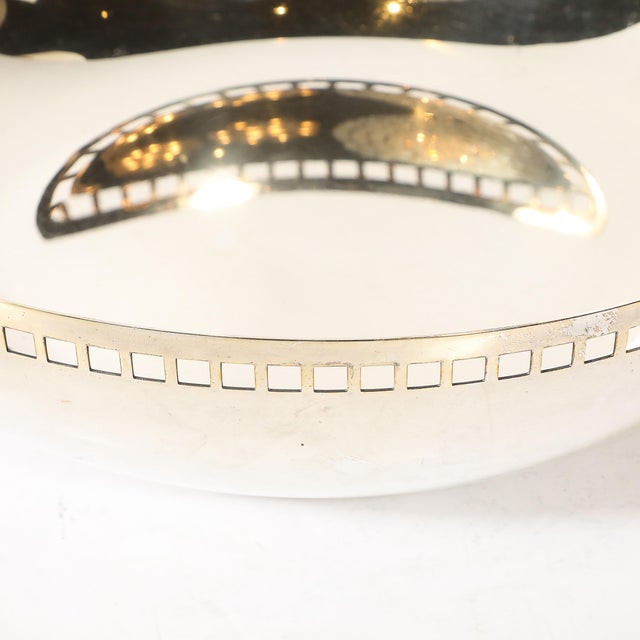 Modern Richard Meier Silver-Plate Architectural Skyscraper Bowl for Swid Powell For Sale - Image 9 of 12