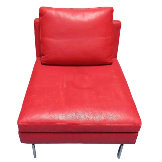 An exceptional and seldom-available pair of Didier Gomez “Stricto Sensu” low lounge chairs for Ligne Roset, upholstered in...