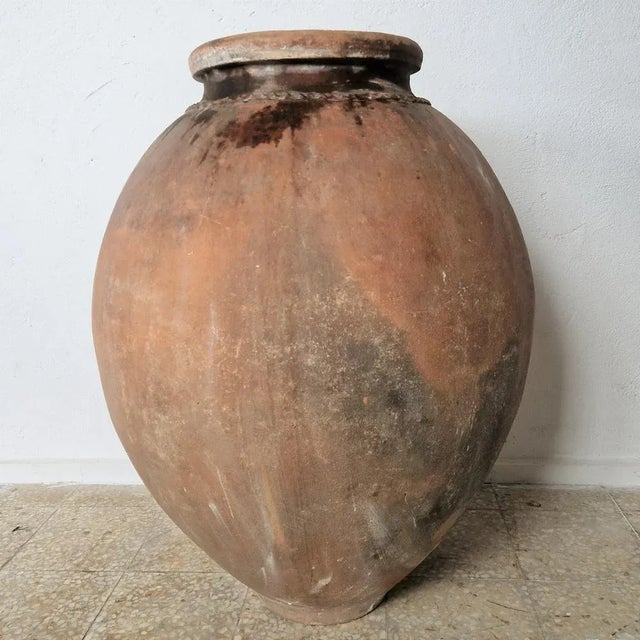 Industrial Tinaja / Impruneta Wine Amphora in Terracotta. Spain, 1880s For Sale - Image 3 of 11