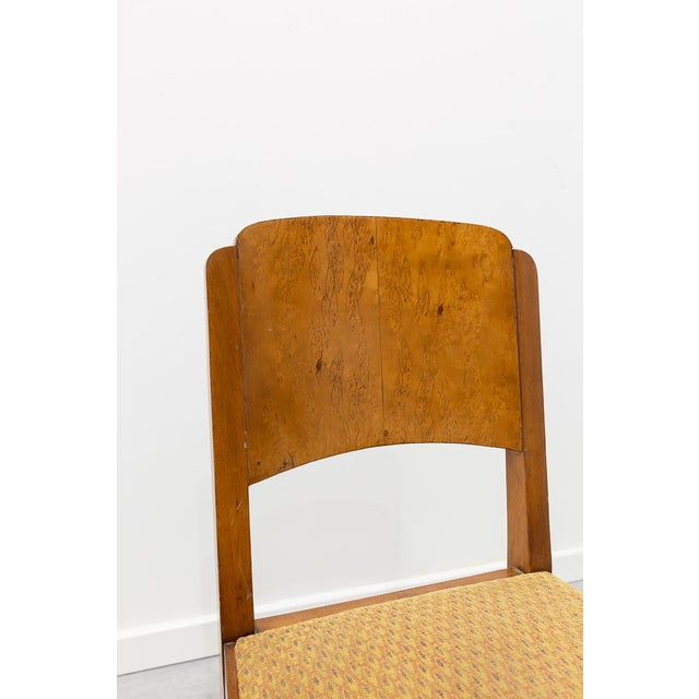 Art Deco French Dining Chairs, 1930s, Set of 4 For Sale - Image 3 of 9