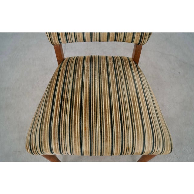 1950’s Mid-Century Modern Velvet Side Chair For Sale - Image 9 of 12