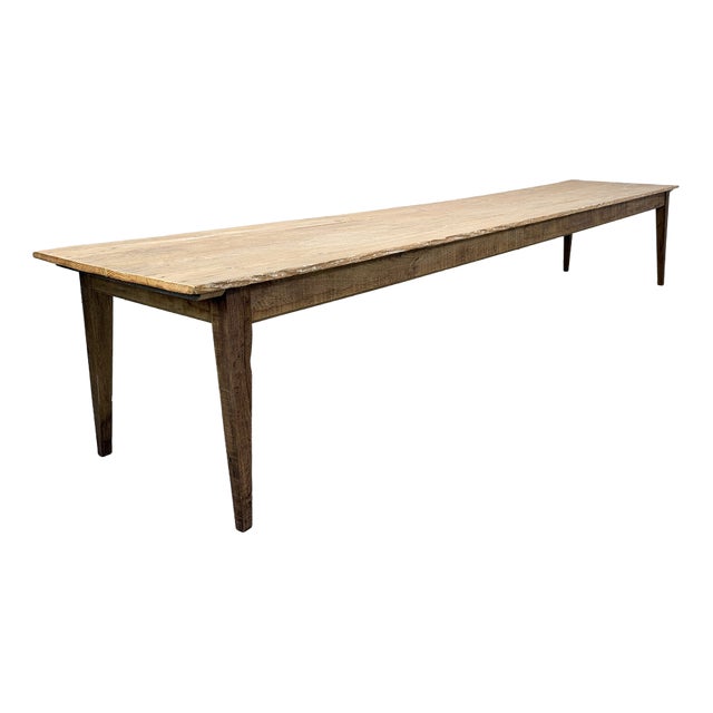 Large Wooden Table, 1940 For Sale