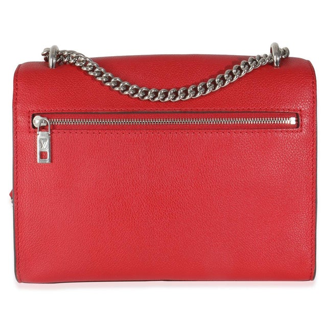 Louis Vuitton Rubis Soft Calfskin Mylockme Chain BB For Sale - Image 4 of 9