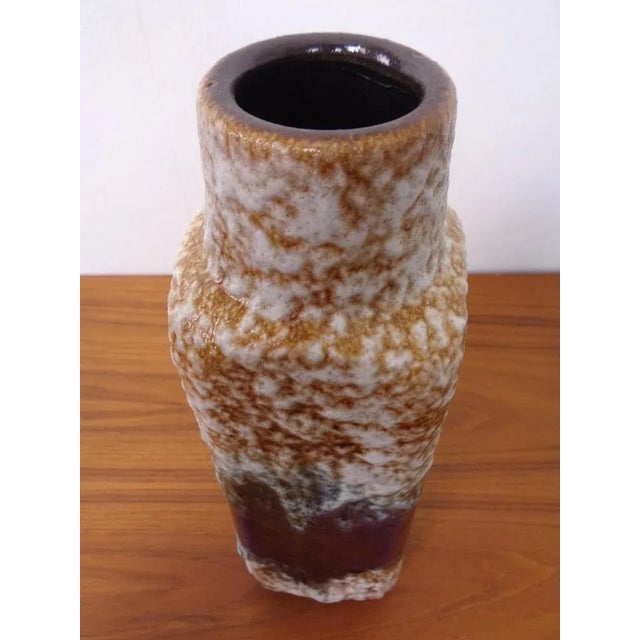 Ceramic Model 1438-30 Lava Ceramic Vase from Übelacker Keramik, Germany, 1970s For Sale - Image 7 of 11