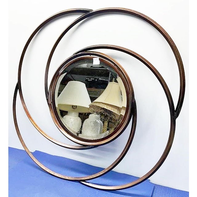 Modern Modern Metal Beveled Wall Mirror For Sale - Image 3 of 6