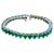 30 Ct Natural Heart Shape Emerald Cocktail Tennis Bracelet 14 Kt White Gold 7 For Sale - Image 15 of 18