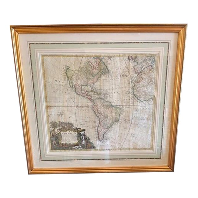 Map of the Americas - Antique - 18th Century For Sale