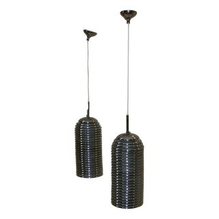 Saturno Hanging Lamps by Kazuo Motozawa for Staff Leuchten, Germany, 1970s, Set of 2 For Sale