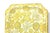 Vintage Chinese Chinoiserie Yellow & Gold Octagonal Porcelain Tray With Chrysanthemums For Sale In Tampa - Image 6 of 8