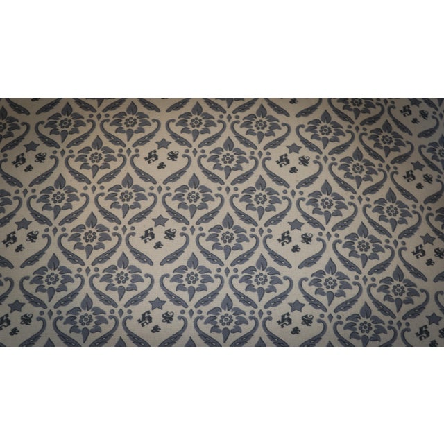 Buttoned Lounge Chair in Ticking Fabric from Howard & Sons For Sale - Image 14 of 18