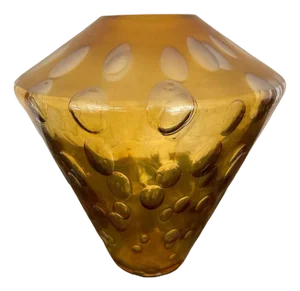 Amber Murano Glass Vase, 2002