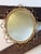 Brown Vintage French Oval Rattan Mirror, 1950s For Sale - Image 8 of 11