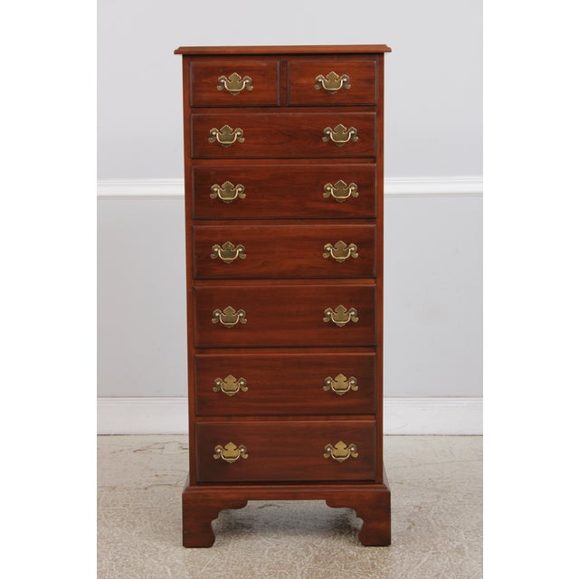 Age: C.1977 Details: Finish no.24 Cherry Bracket Feet High Quality Construction Chippendale Style Traditional Style Solid...