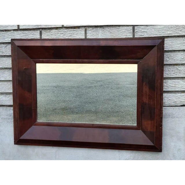 American Empire Flame Mahogany Mirror For Sale - Image 9 of 17