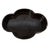 Early 20th Century Antique Chinese Begonia-Shaped Black Lacquer Trinket Box With Hardstone Inlay, Circa 1920s For Sale - Image 5 of 6