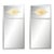Pair of Silver & Gold Églomisé Sunburst Mirrors For Sale