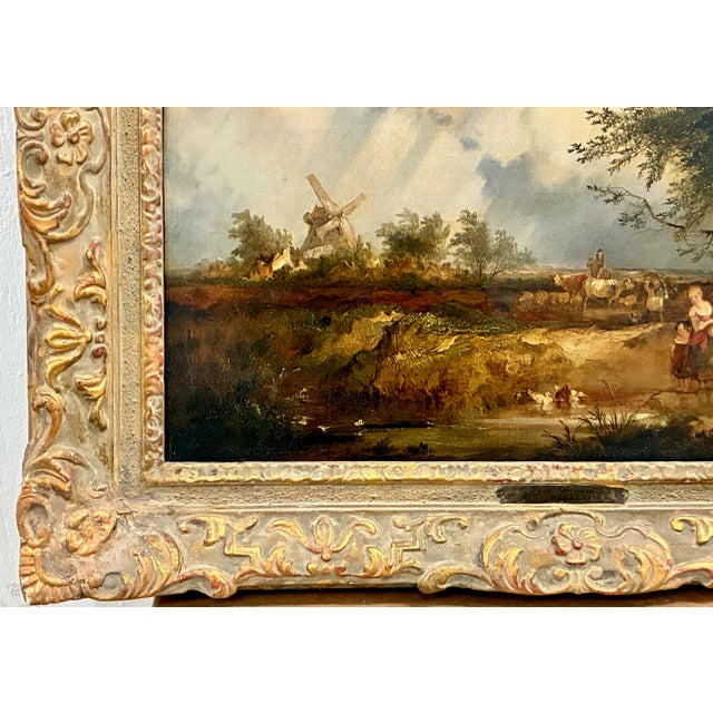 Brown "Near Norwich" a 19th-Century English Country Scene by Edward Charles Williams (1807-1881) For Sale - Image 8 of 9