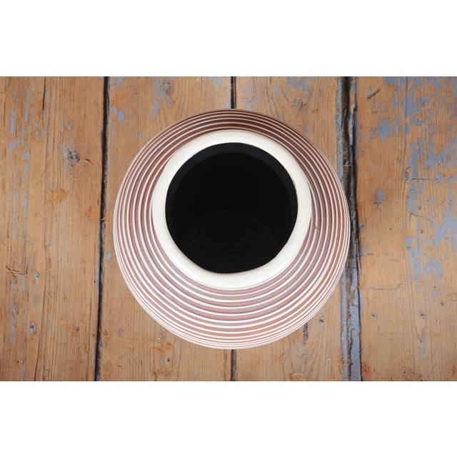 Ceramic Mid-Century Vase in Ceramic, Czech, 1940s For Sale - Image 7 of 10