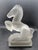 Horse Satin Glass Sculpture Art Deco Vintage