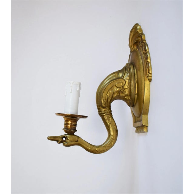 Metal Empire Wall Lamps, Set of 2 For Sale - Image 7 of 8
