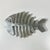 Boho Chic 1980s Vintage Coastal Boho Chic Trompe L’Oeil Style Aluminum Fish Trivet For Sale - Image 3 of 13