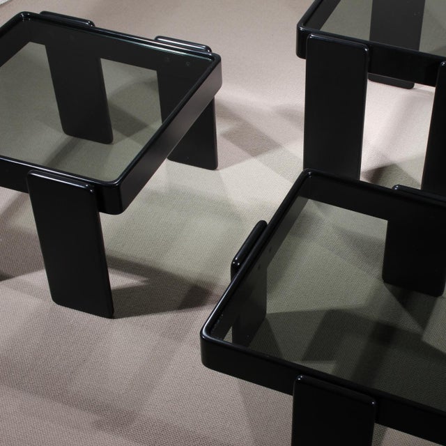 Nesting Tables by Gianfranco Frattini for Cassina, 1970s, Set of 3 For Sale - Image 10 of 14