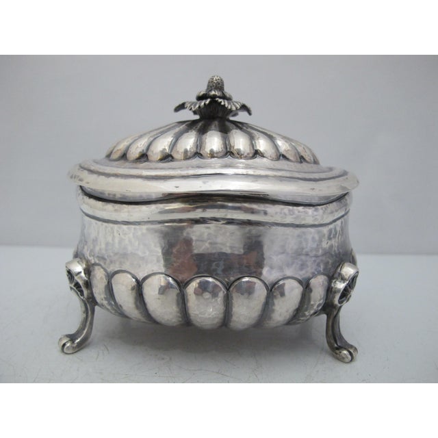 Buccellati Buccellati Italian Sterling Silver Footed Sugar Bowl With Fruit & Flower Lid For Sale - Image 4 of 11