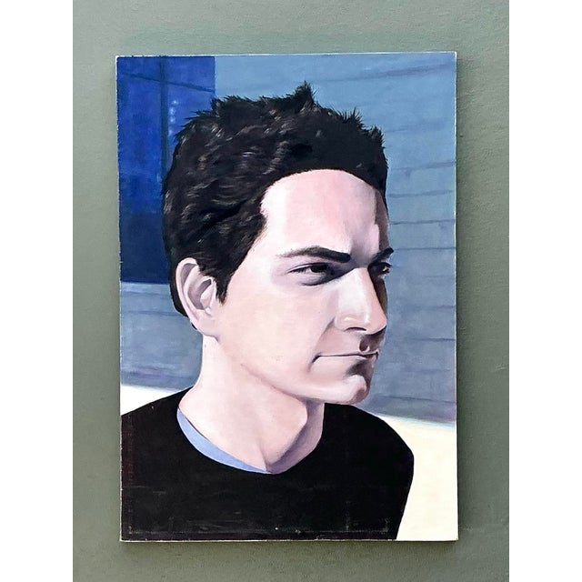 Vintage Original Oil Portrait on Canvas For Sale - Image 12 of 12