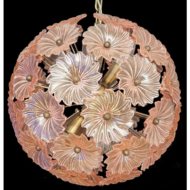 Vintage Italian Sputnik Crystal Chandelier, 1990 For Sale - Image 3 of 14