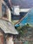 1970s Vintage 1970's Oil Painting French Village For Sale - Image 5 of 9