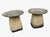 This striking pair of vintage cast stone garden ornaments is sculpted in the organic form of oversized mushrooms, bringing...